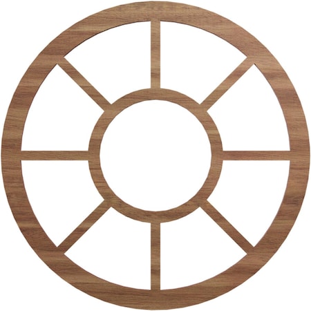 Ekena Millwork Grace Wood Fretwork Pierced Ceiling Medallion, Walnut, 16"OD x 5 3/4"ID x 1/4"T CMWP16X0250GRWA
